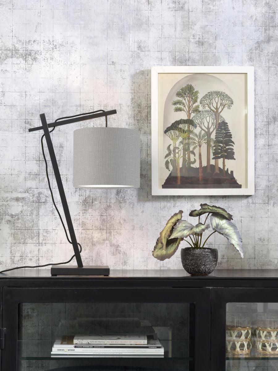Andes Bamboo Linen Table Lamp - Image 45