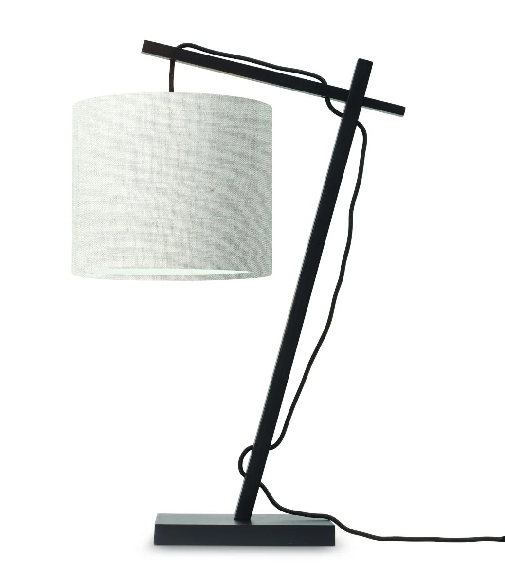 Andes Bamboo Linen Table Lamp - Image 48