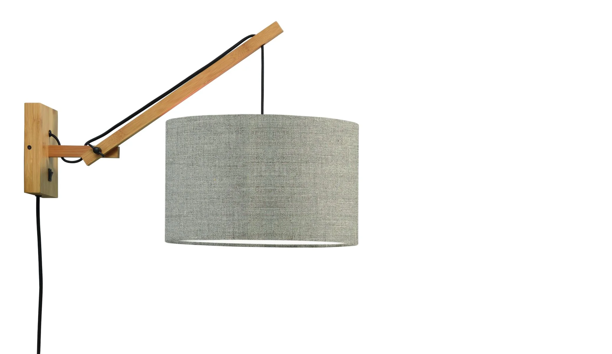 Andes Bamboo Linen Wall Arm Light - Image 10