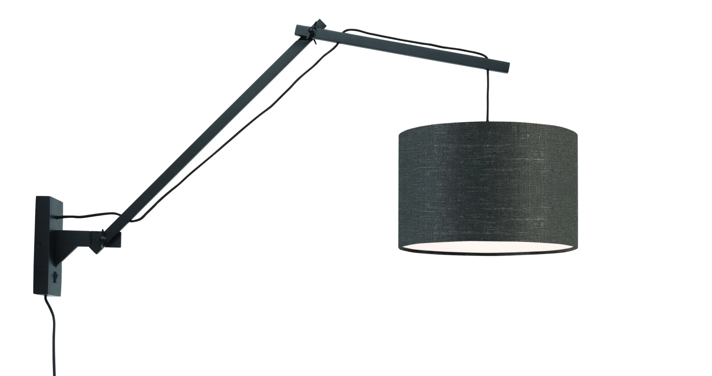 Andes Bamboo Linen Wall Light (Long Arm) - Image 20