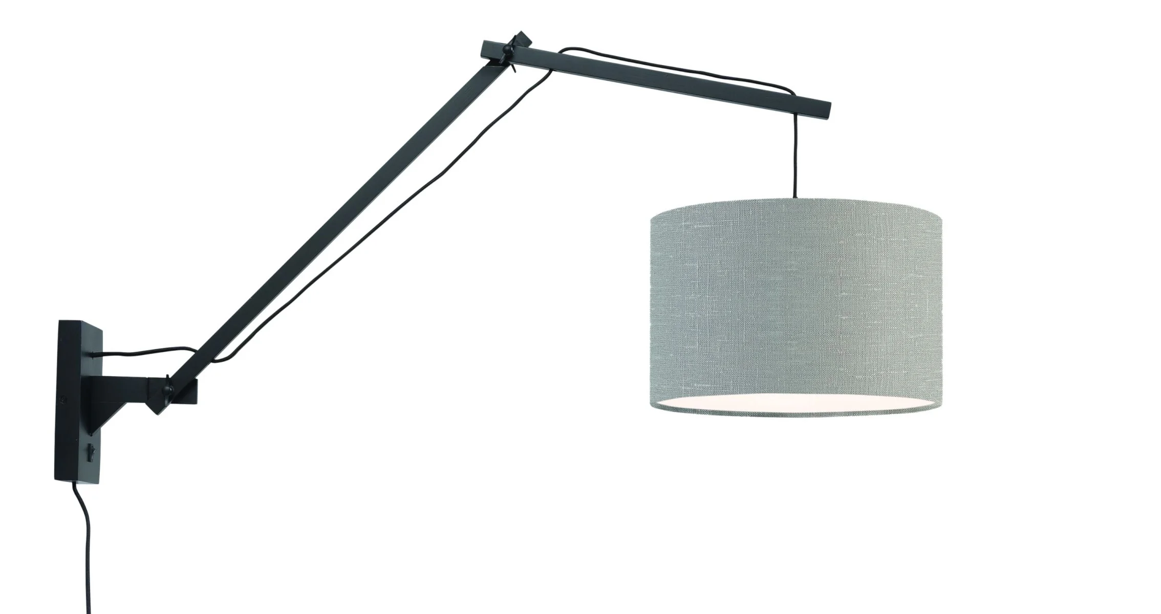 Andes Bamboo Linen Wall Light (Long Arm) - Image 28