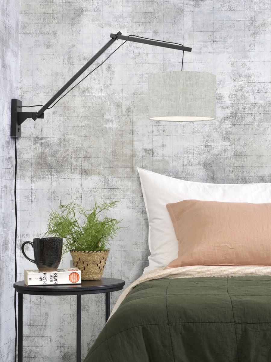Andes Bamboo Linen Wall Light (Long Arm) - Image 30