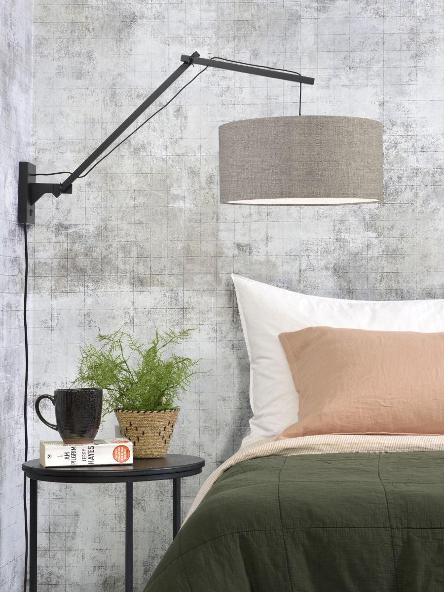 Andes Bamboo Linen Wall Light (Long Arm) - Image 46