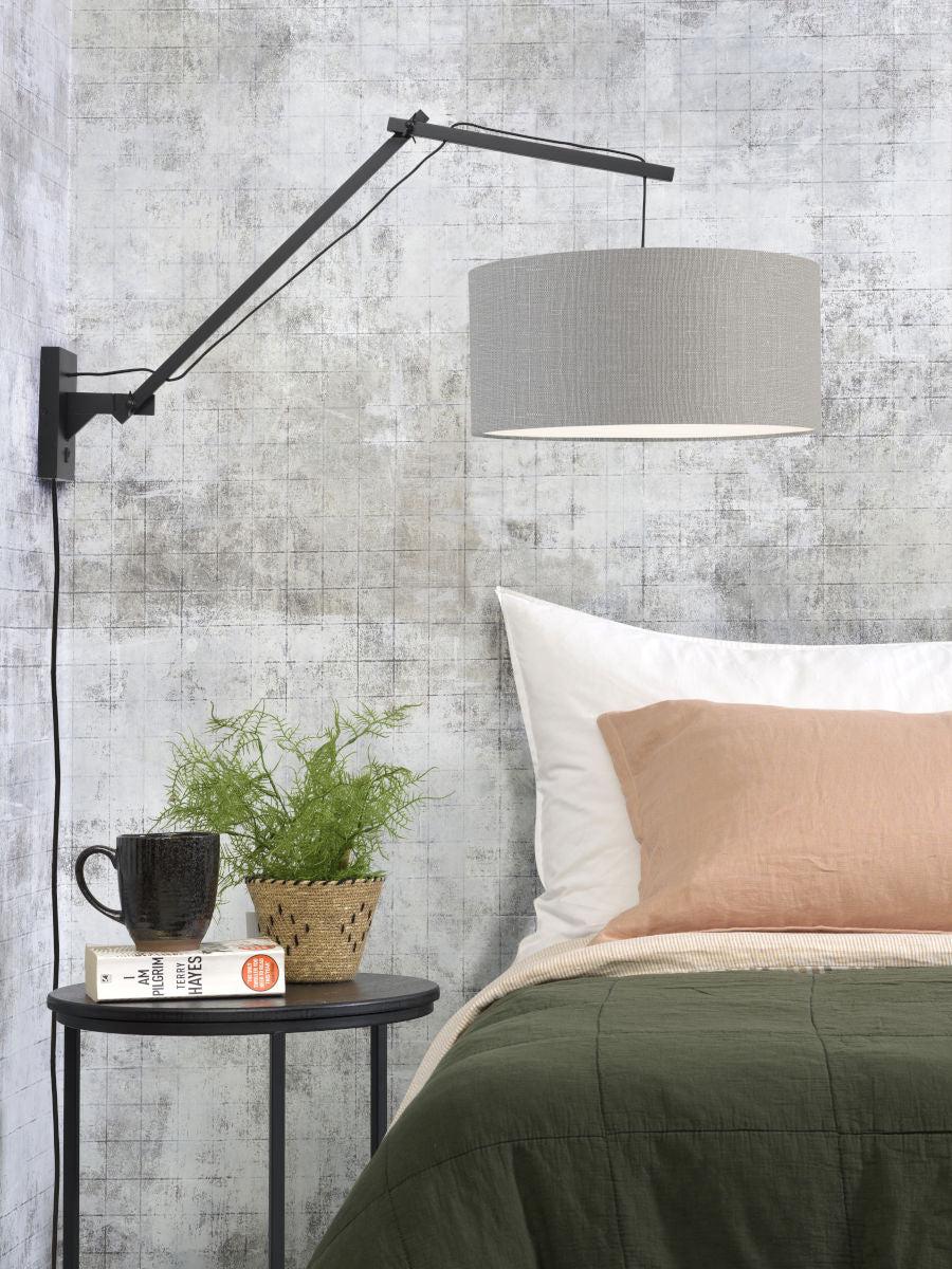 Andes Bamboo Linen Wall Light (Long Arm) - Image 49