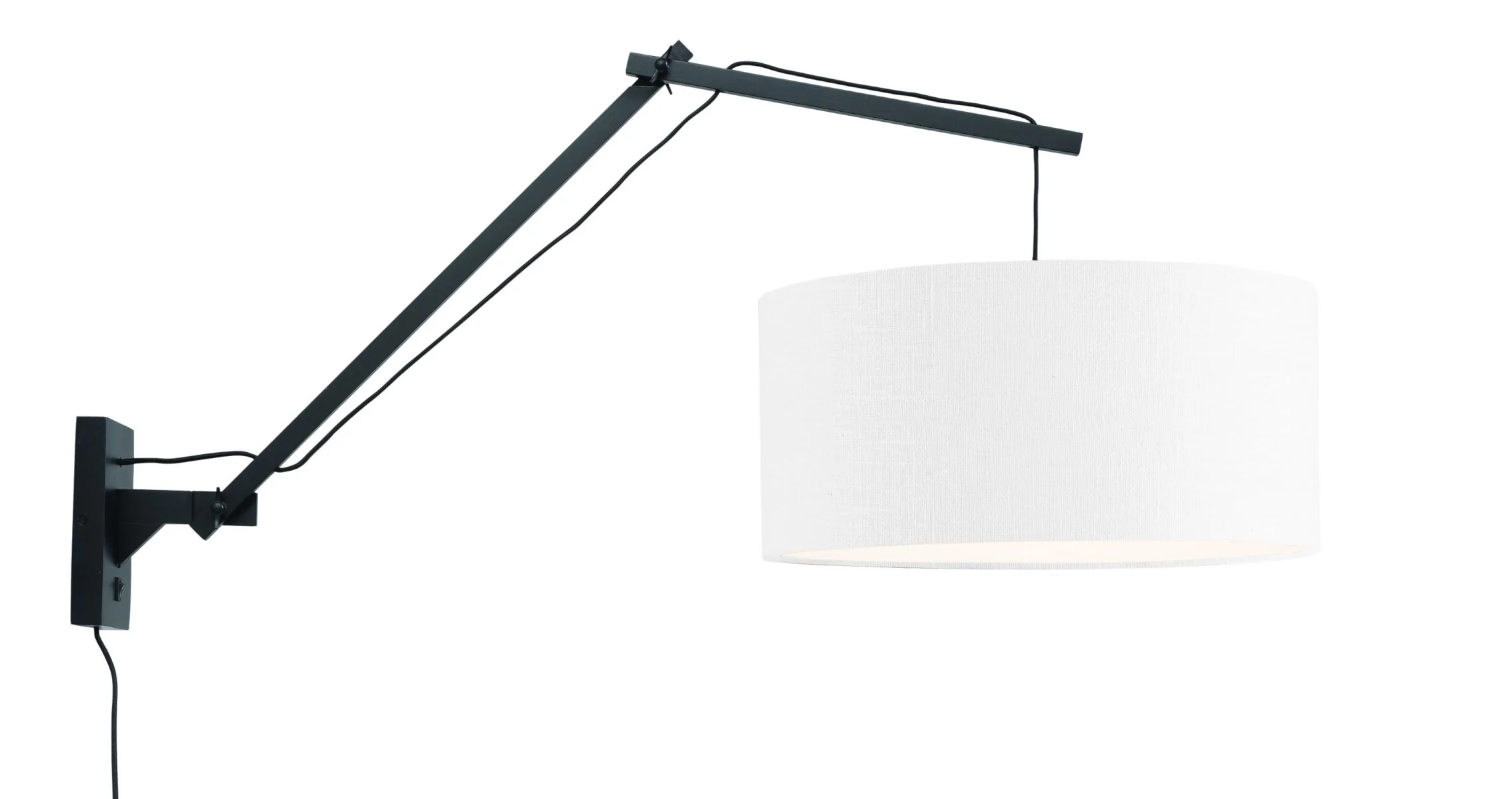 Andes Bamboo Linen Wall Light (Long Arm) - Image 58