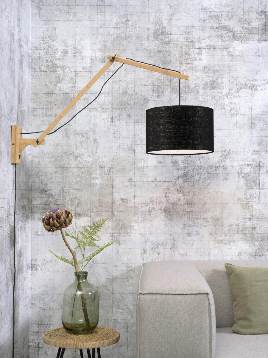 Andes Bamboo Linen Wall Light (Long Arm) - Image 60