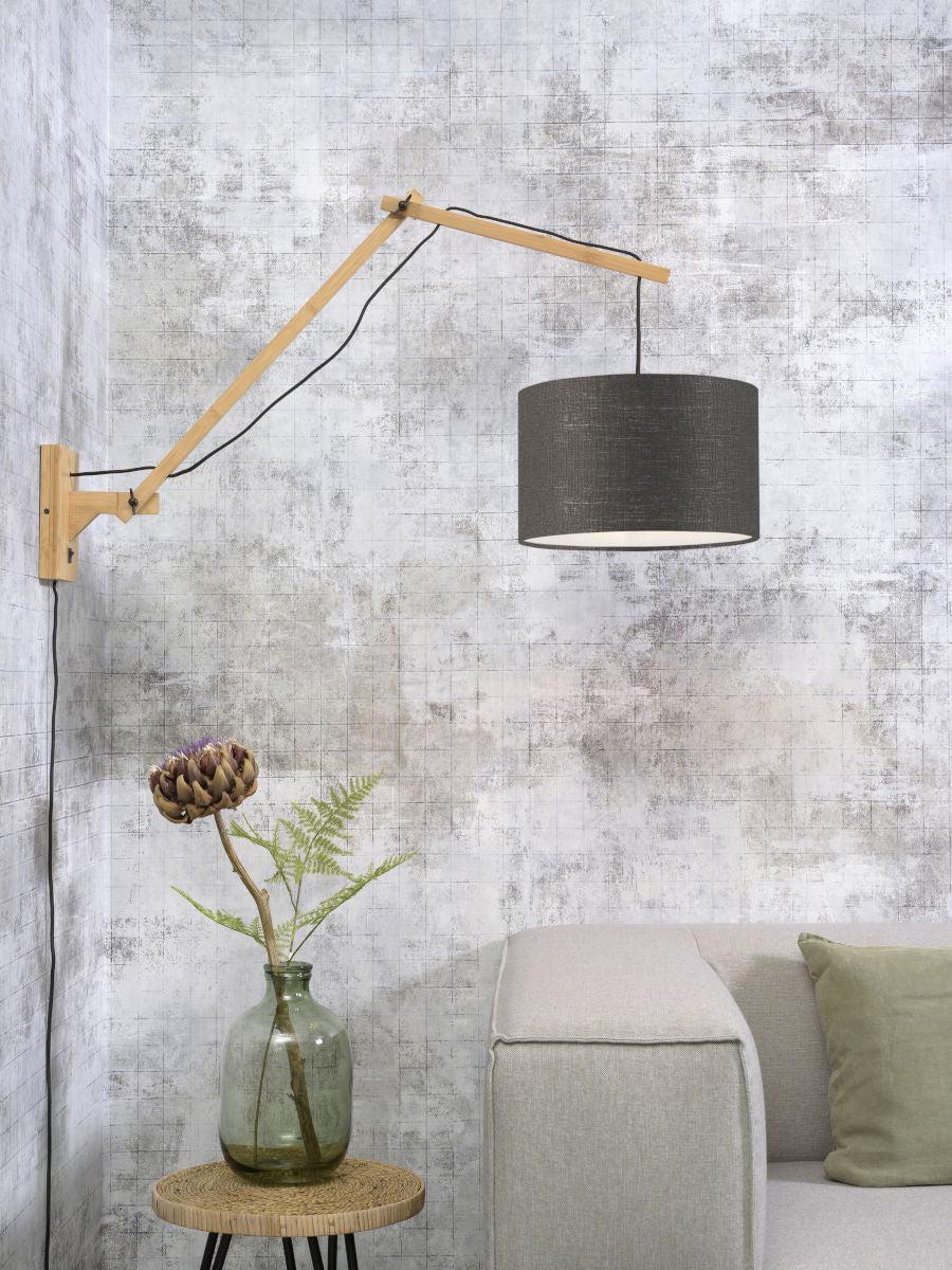 Andes Bamboo Linen Wall Light (Long Arm) - Image 66