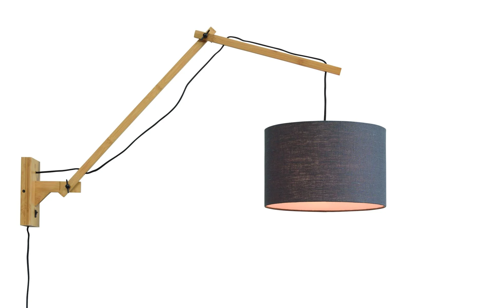 Andes Bamboo Linen Wall Light (Long Arm) - Image 68