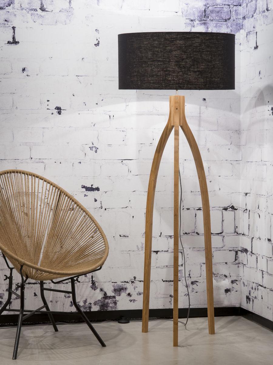 Annapurna Bamboo Linen Floor Light - Image 9