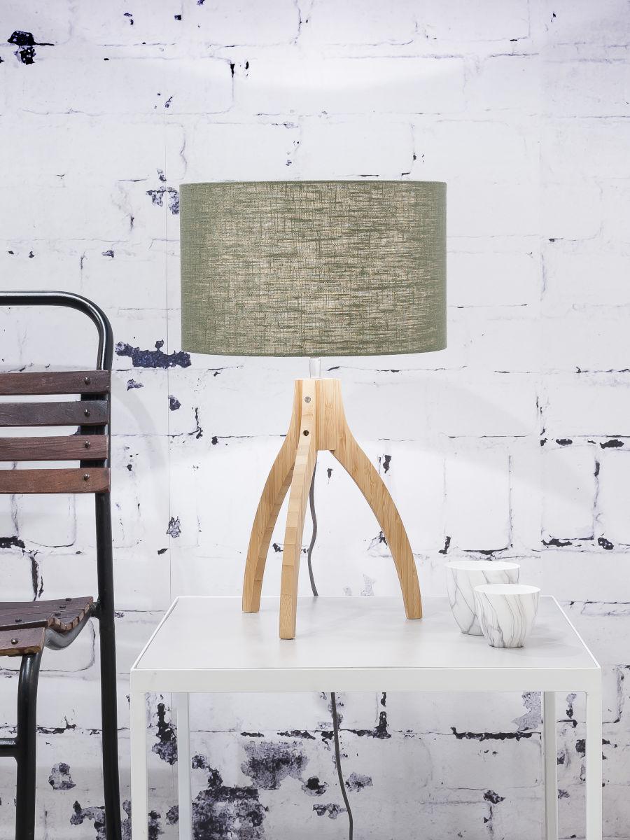 Annapurna Bamboo Linen Table Lamp - Image 12