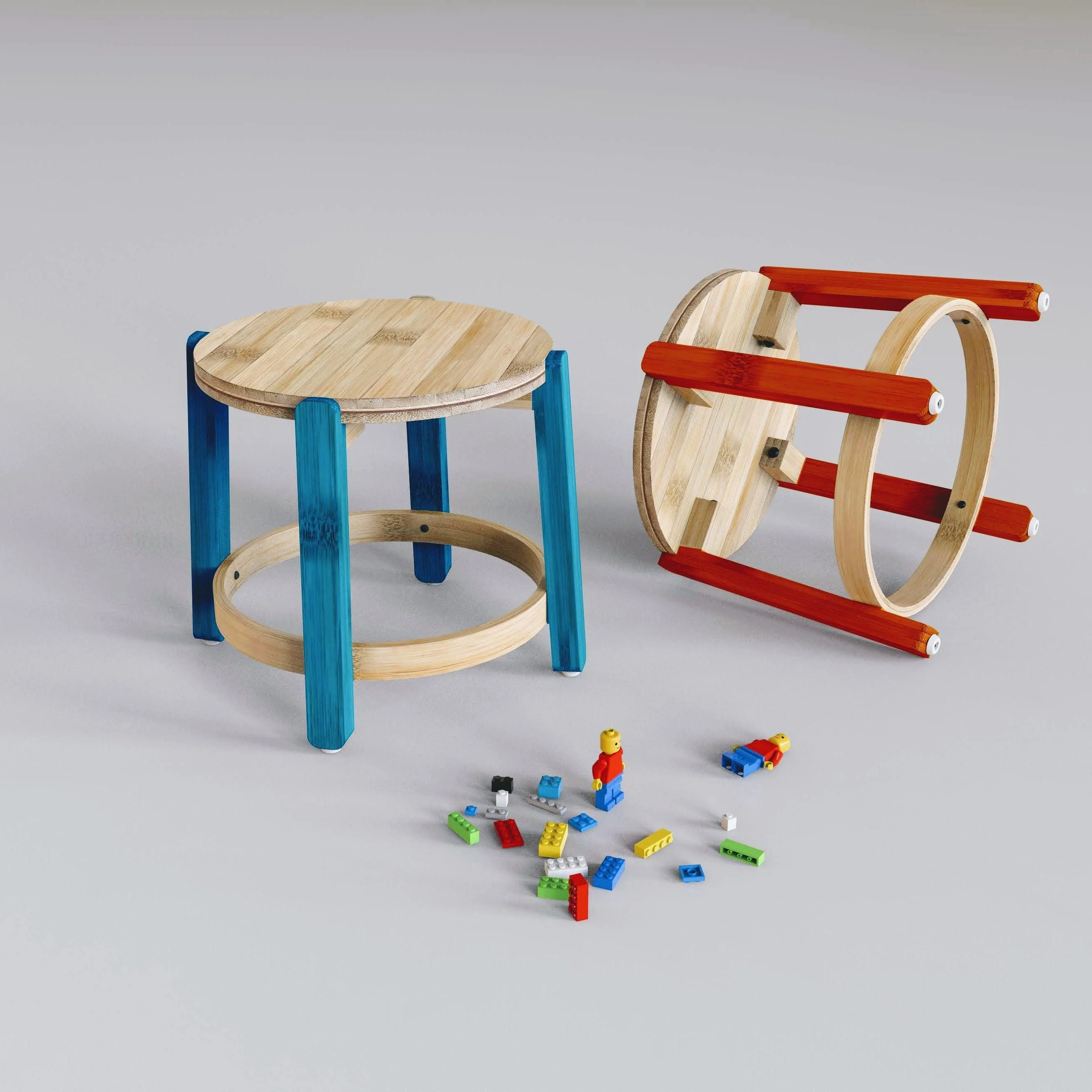 Baar Mini Kids Bamboo Stool - Image 2