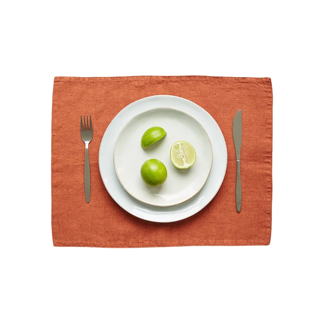 Baked Clay Linen Placemat