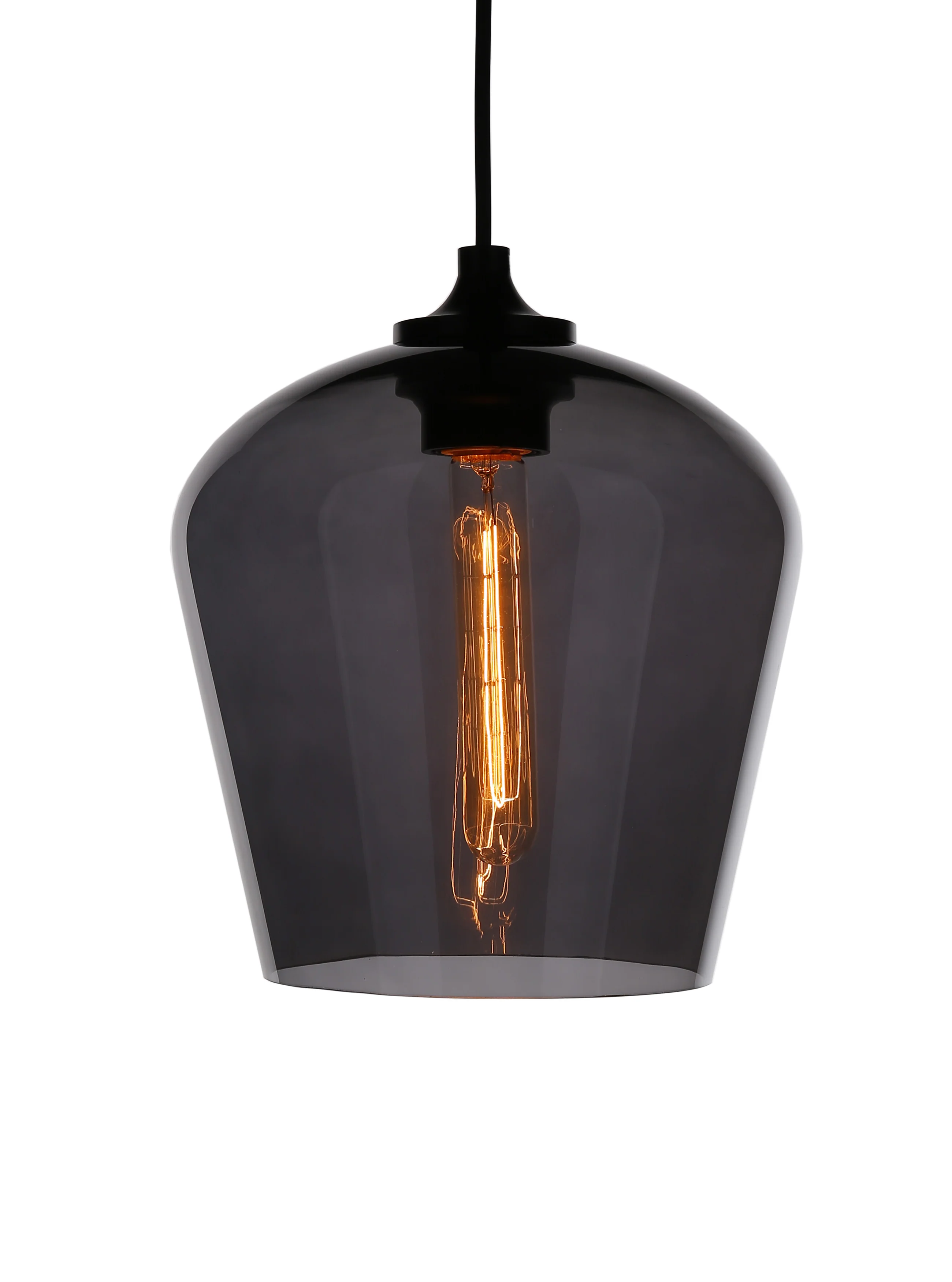Bell Mouth-blown Glass Pendant Light - Image 2