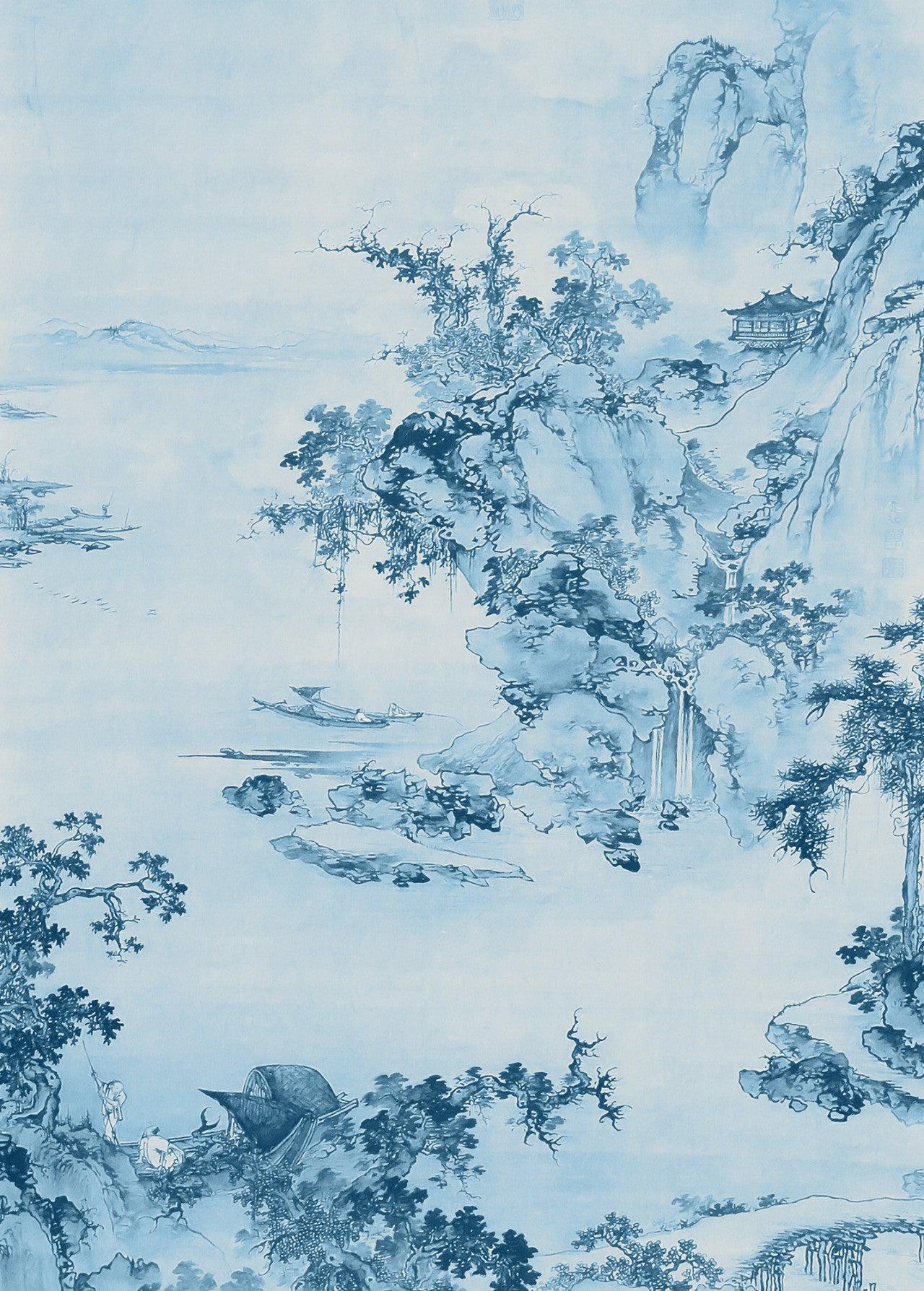 Blue China Mural Wallpaper - Image 2