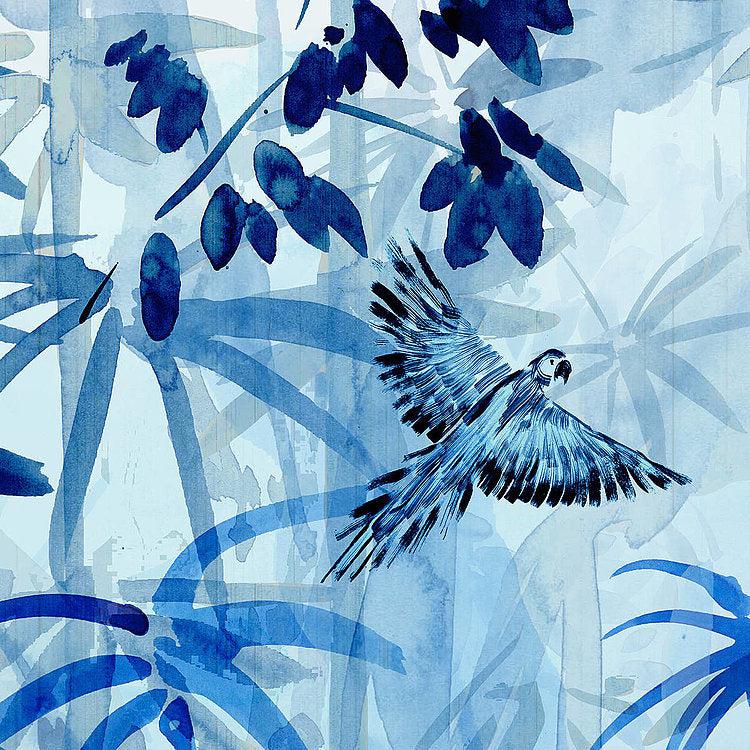 Blue Jungle Mural Wallpaper - Image 5