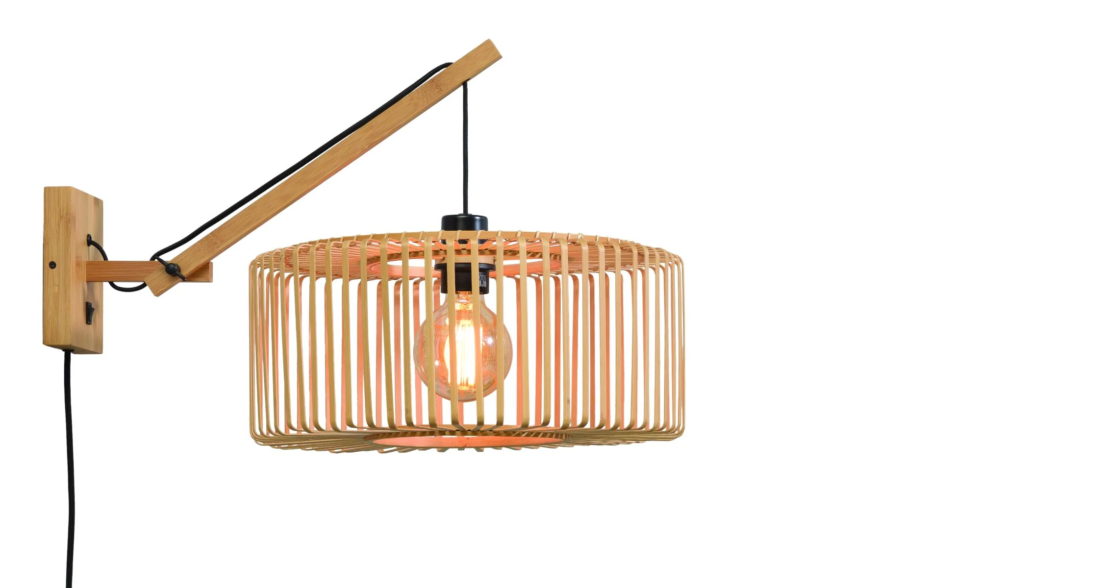 Bromo Columnar Bamboo Wall Light