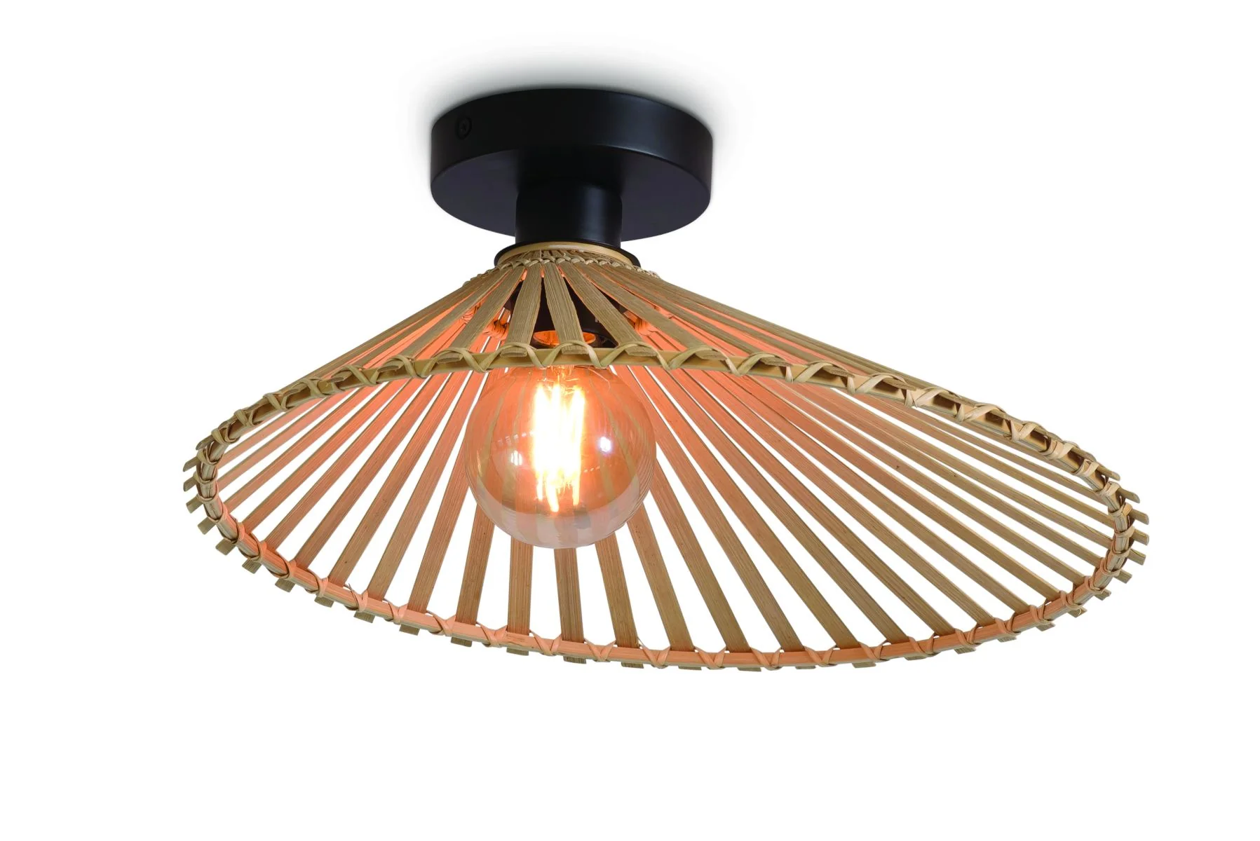 Bromo Pyramidal Bamboo Ceiling Light - Image 8