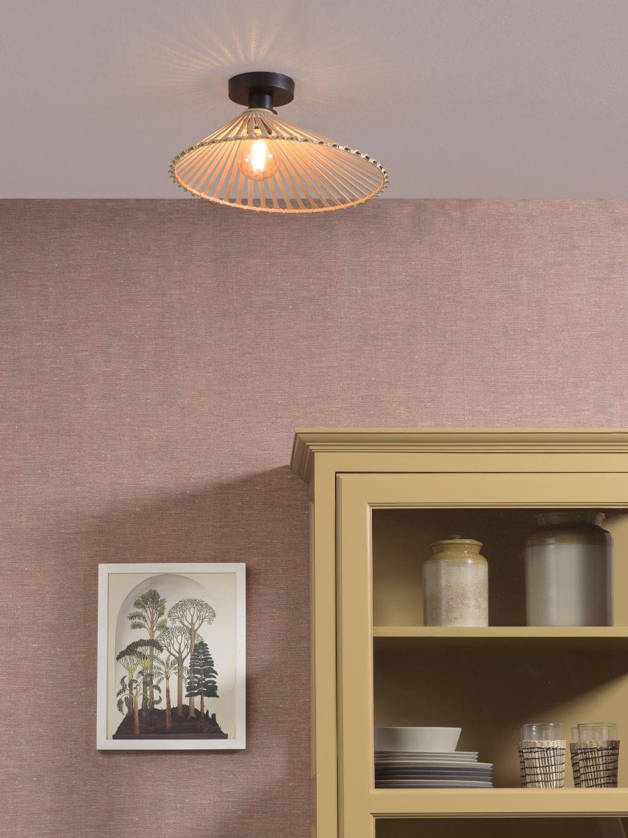 Bromo Pyramidal Bamboo Ceiling Light - Image 9