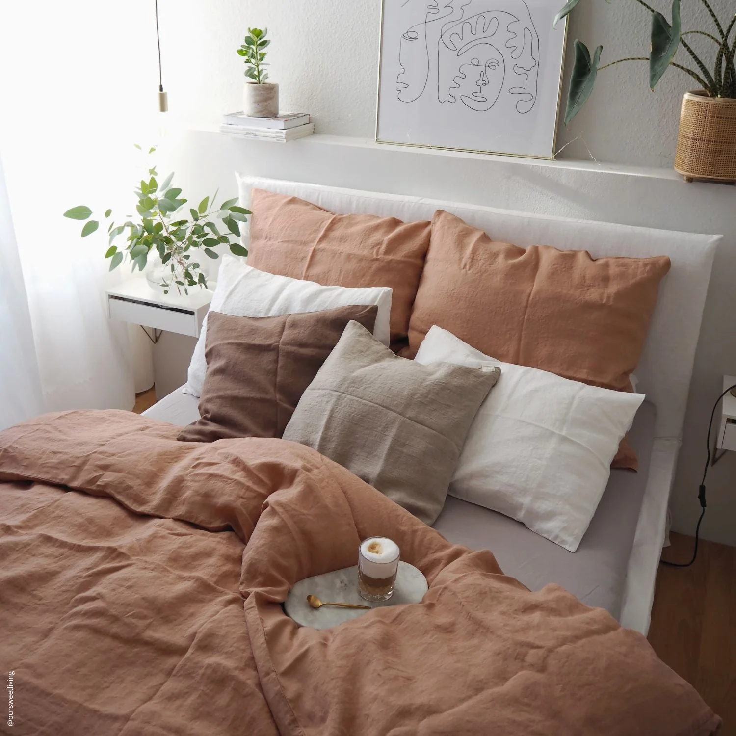 Cafe Creme Linen Pillowcase - Image 4