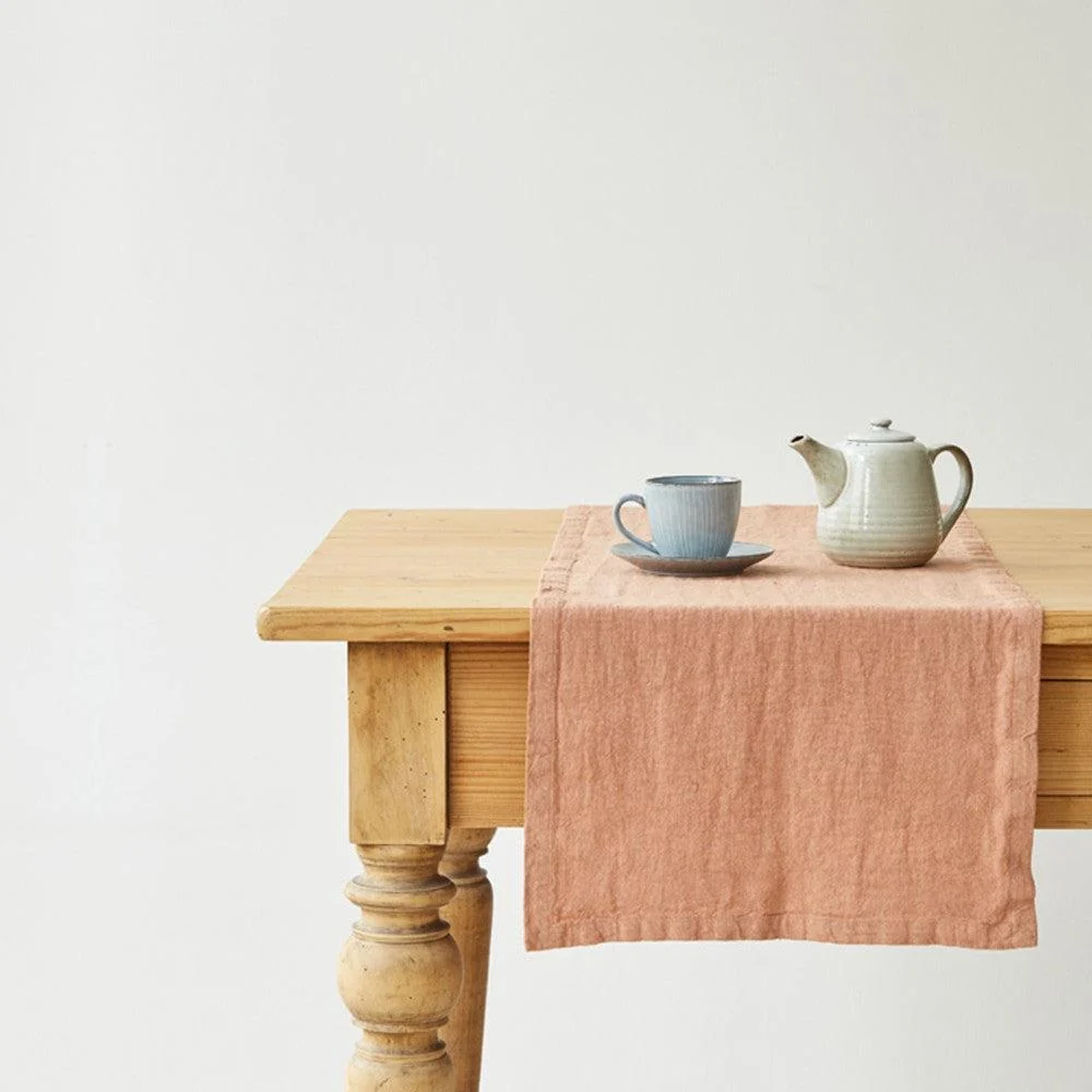 Cafe Creme Linen Table Runner (Set of 3) - Image 3