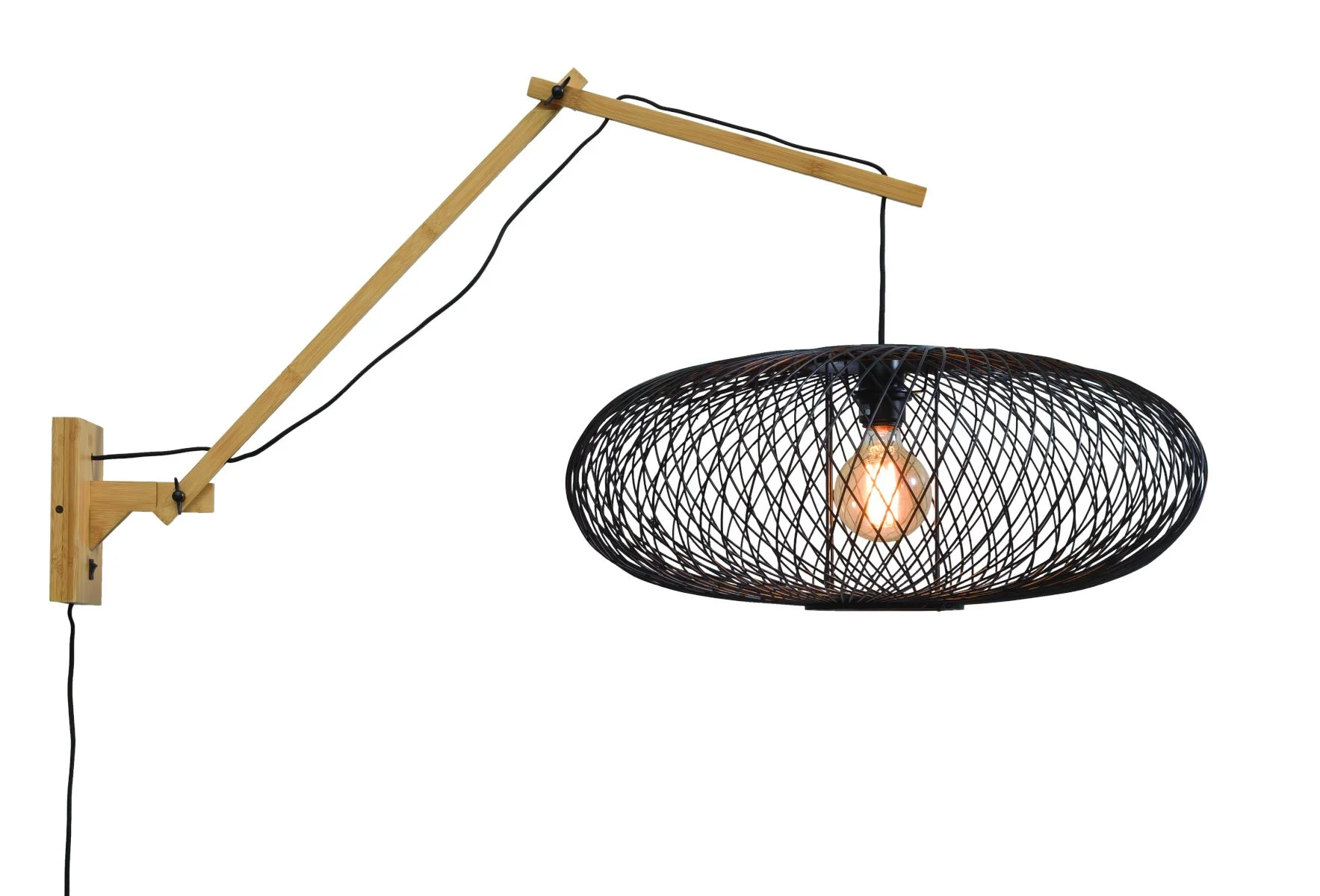 Cango Bamboo Wall Light (Long Arm) - Image 11