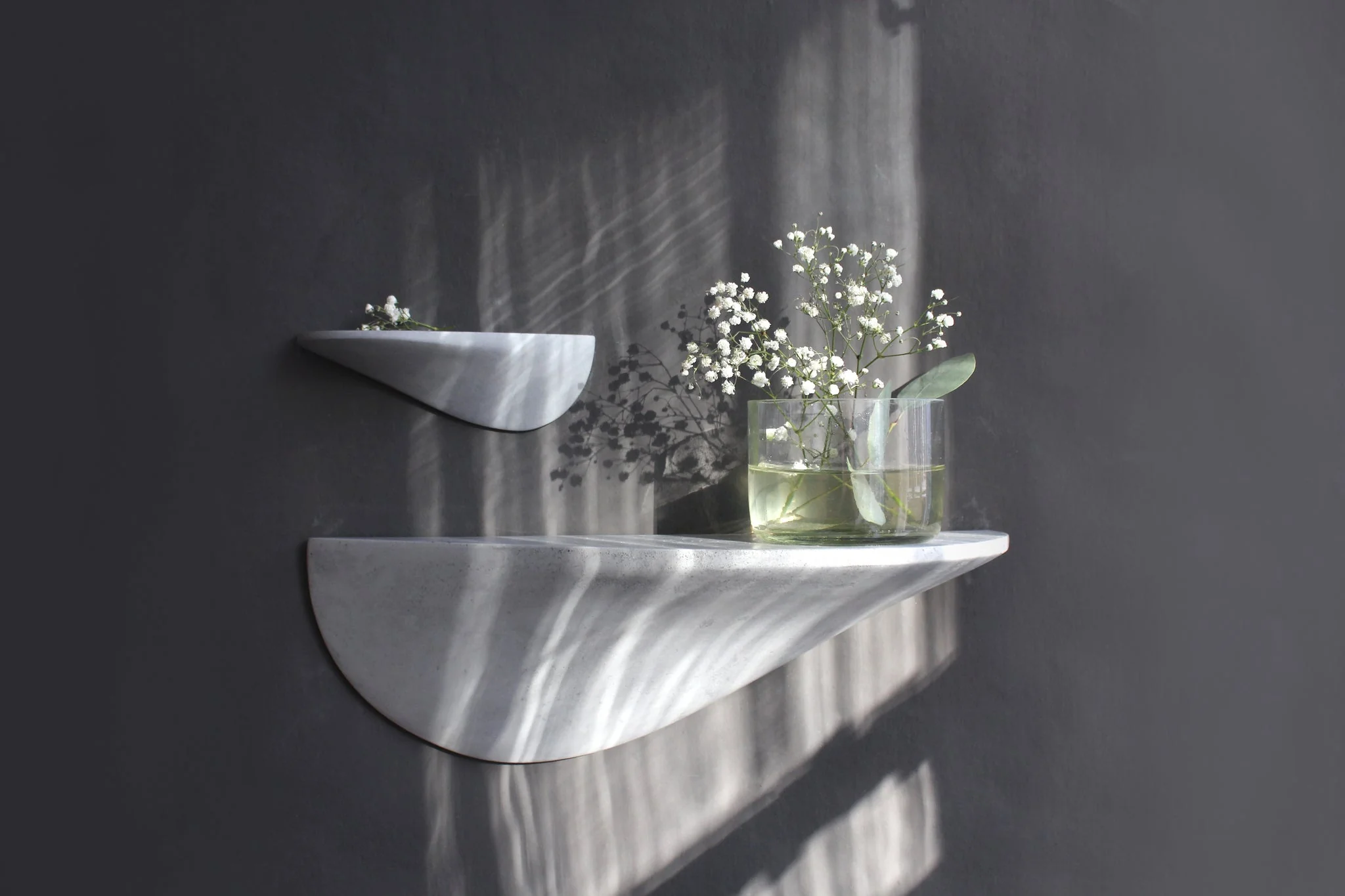 Concrete Curved Wall Shelf - Image 2