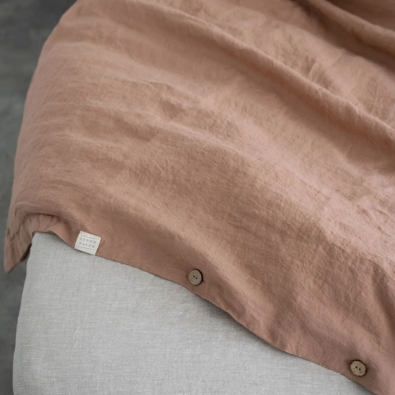 Cafe Creme Linen Duvet Cover Set - Image 11