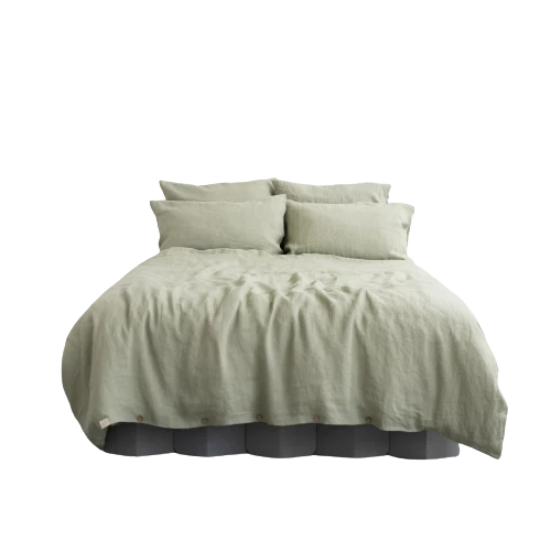 Sage Linen Duvet Cover Set