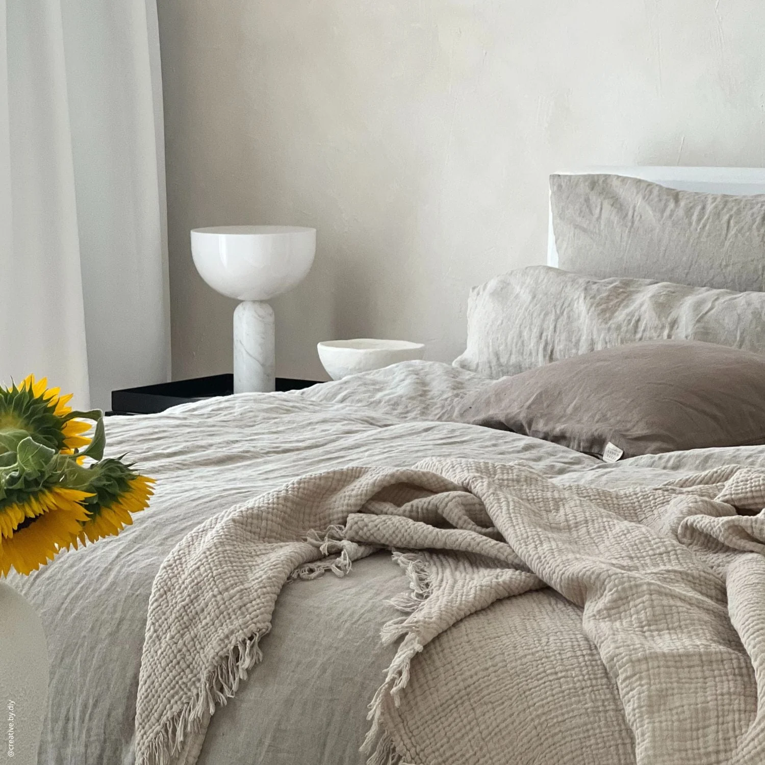 Natural Linen Duvet Cover Set - Image 5