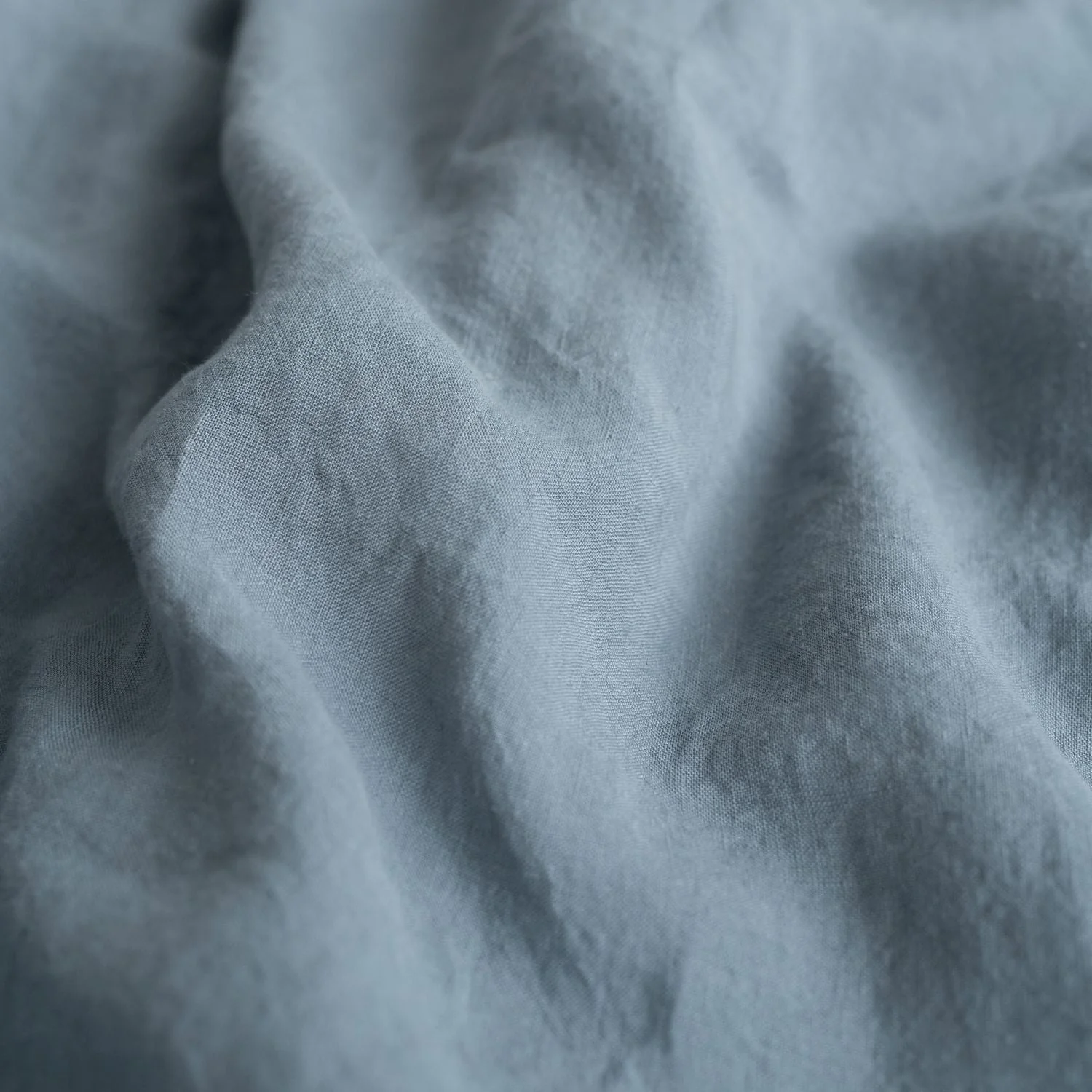 Blue Fog Linen Duvet Cover Set - Image 10