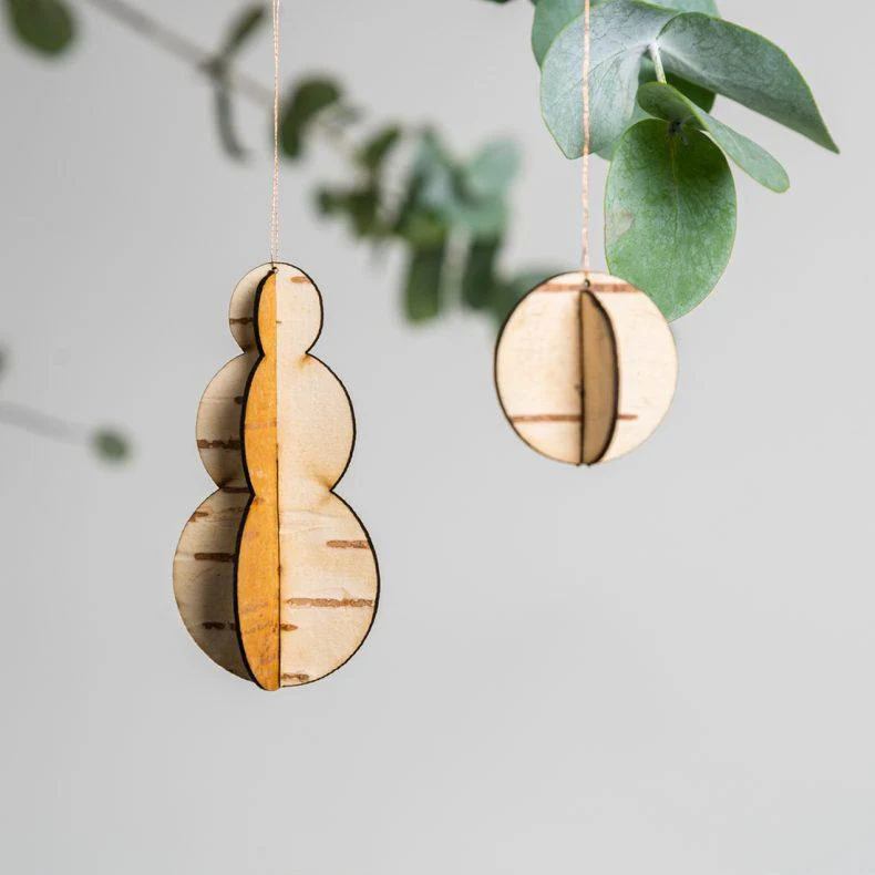 Birch Bark Ice Cone Decorations - Image 4