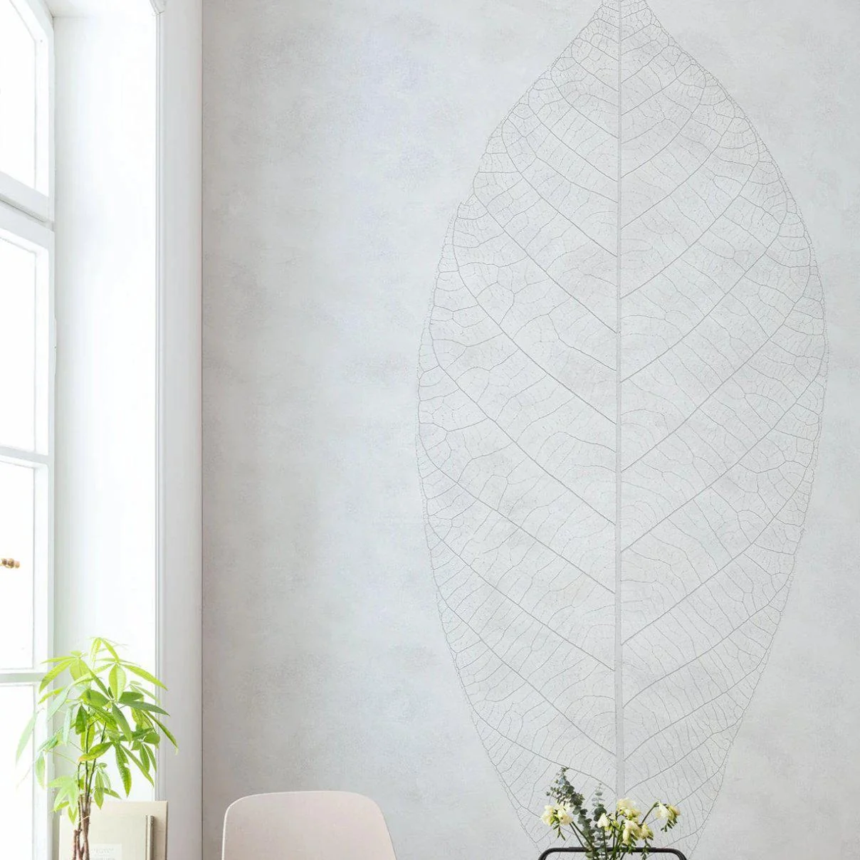 Decent Leaf Mural Wallpaper - Image 3