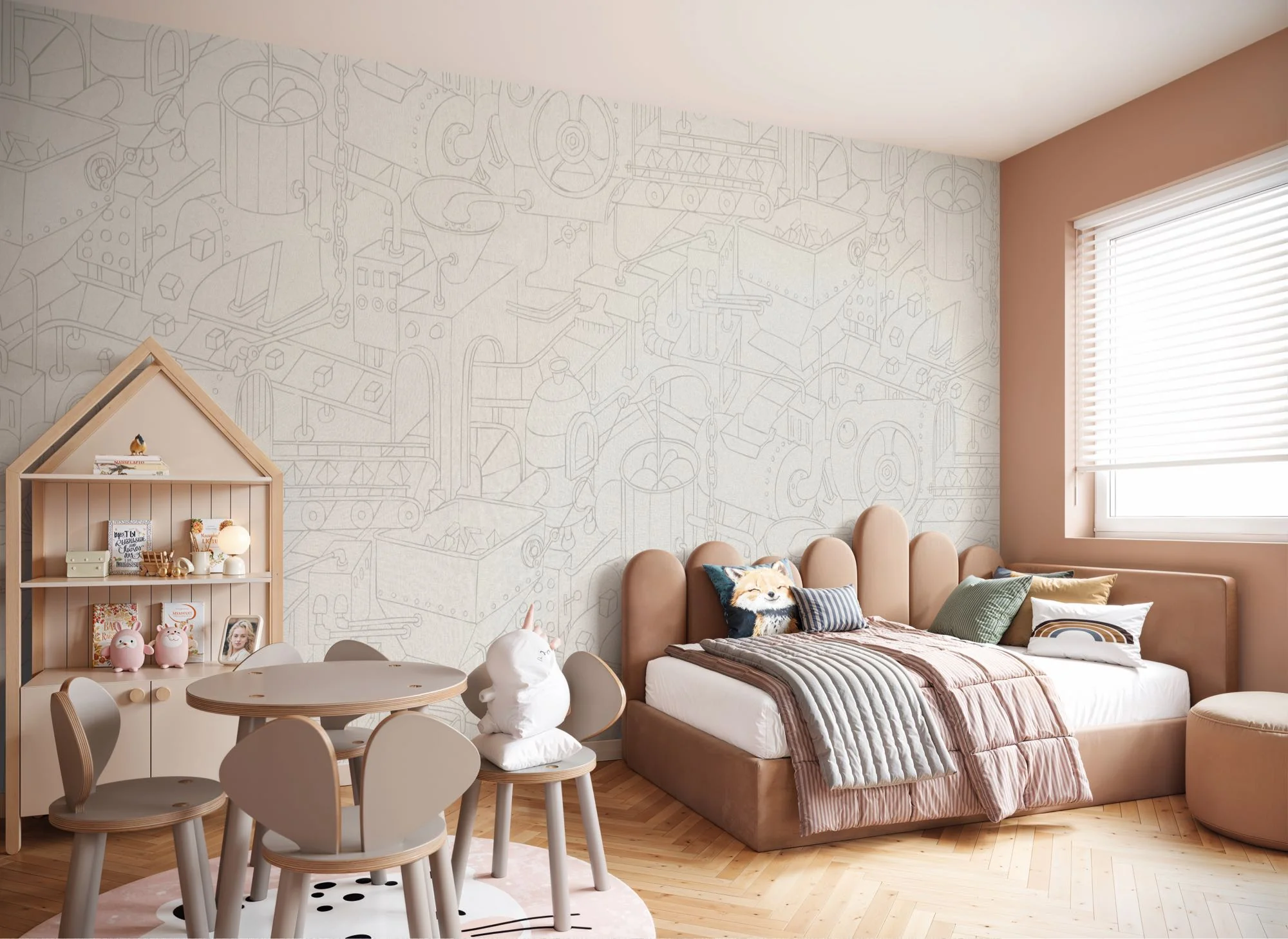 Doodle Factory Mural Wallpaper