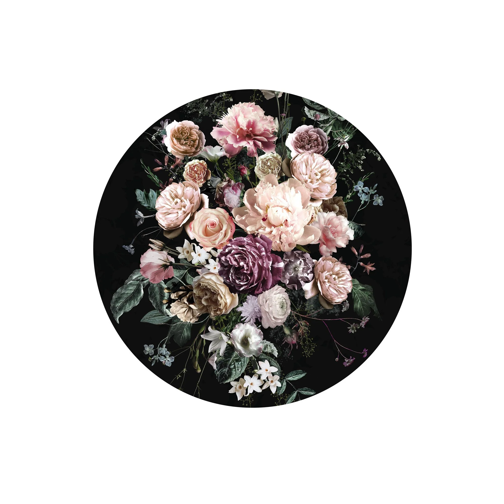 Enchanted Florals Circle Wallpaper (Self-Adhesive) - Image 2