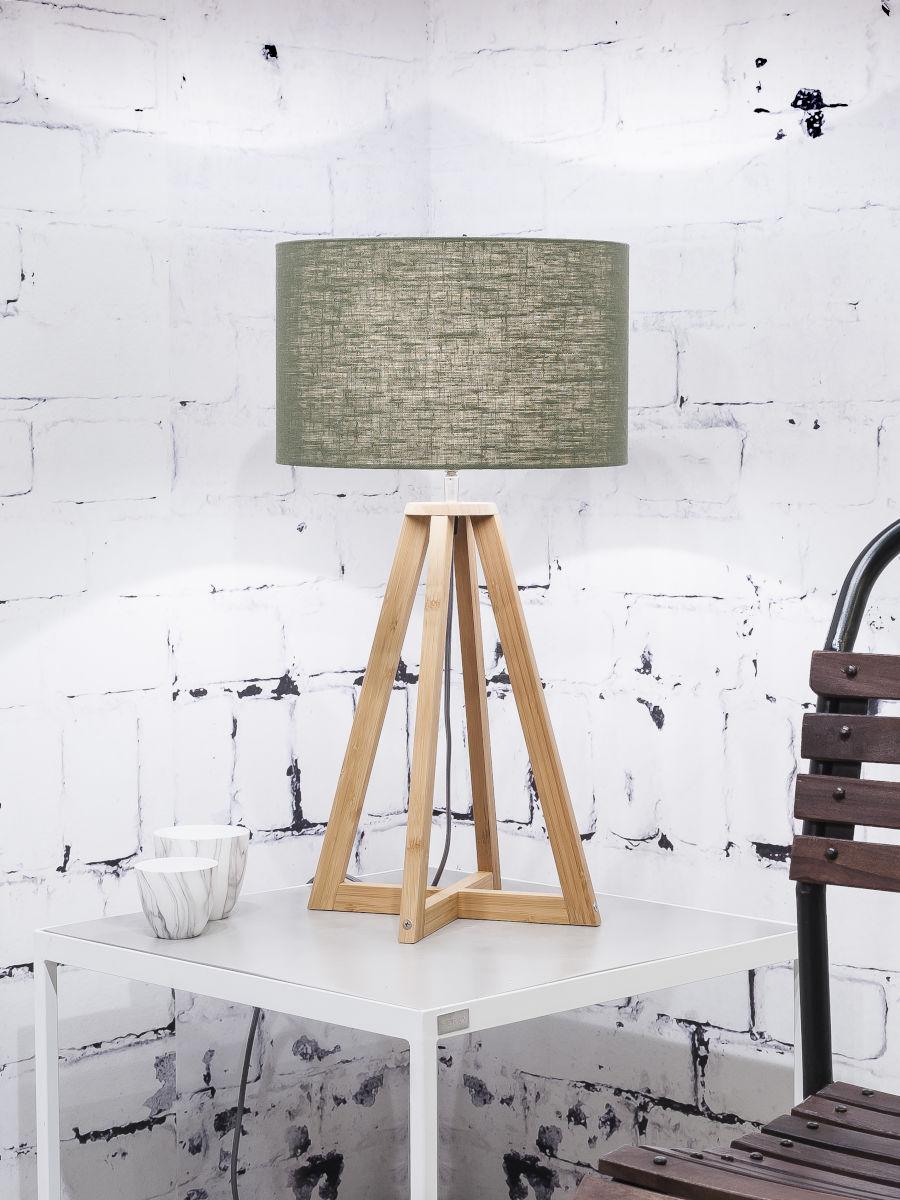 Everest Bamboo Linen Table Lamp - Image 14