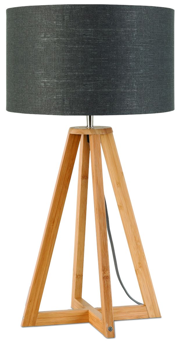 Everest Bamboo Linen Table Lamp - Image 16