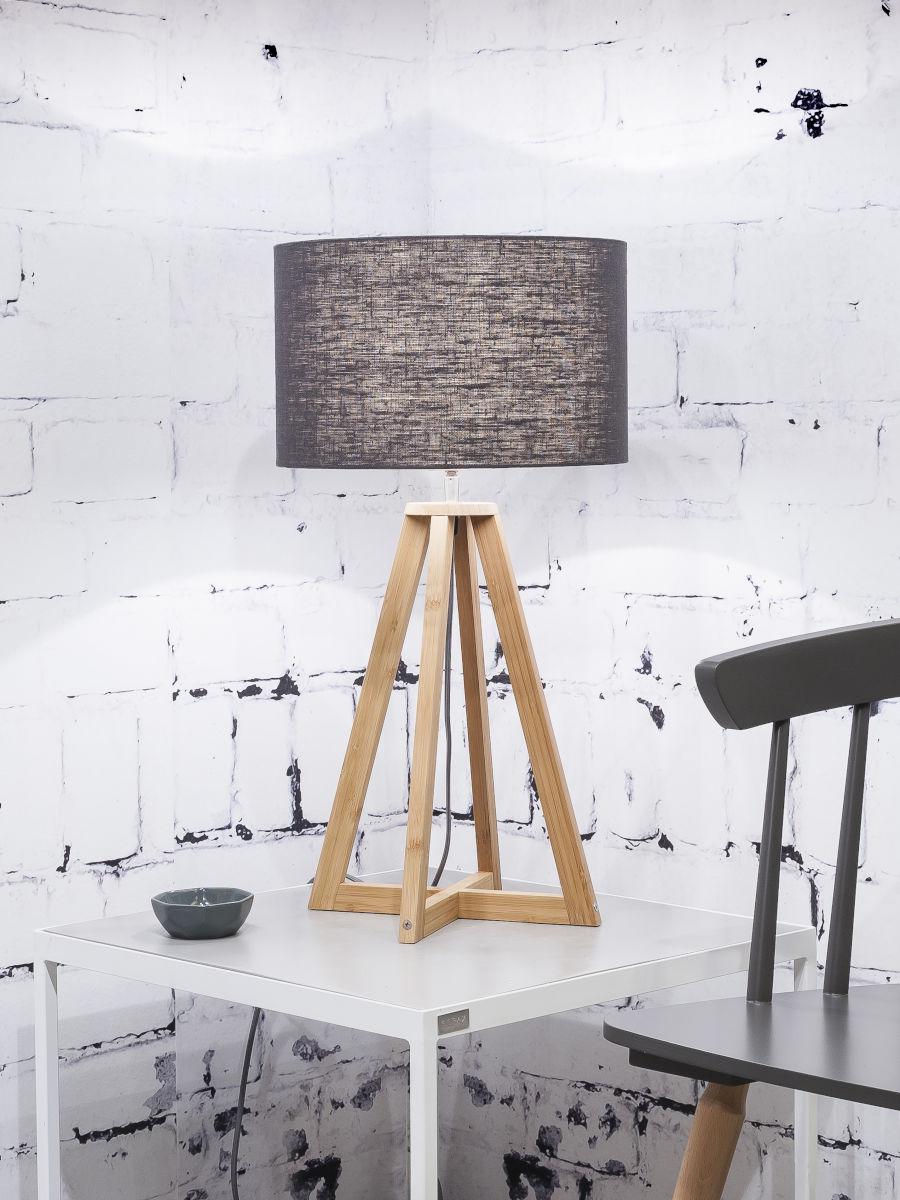 Everest Bamboo Linen Table Lamp - Image 17