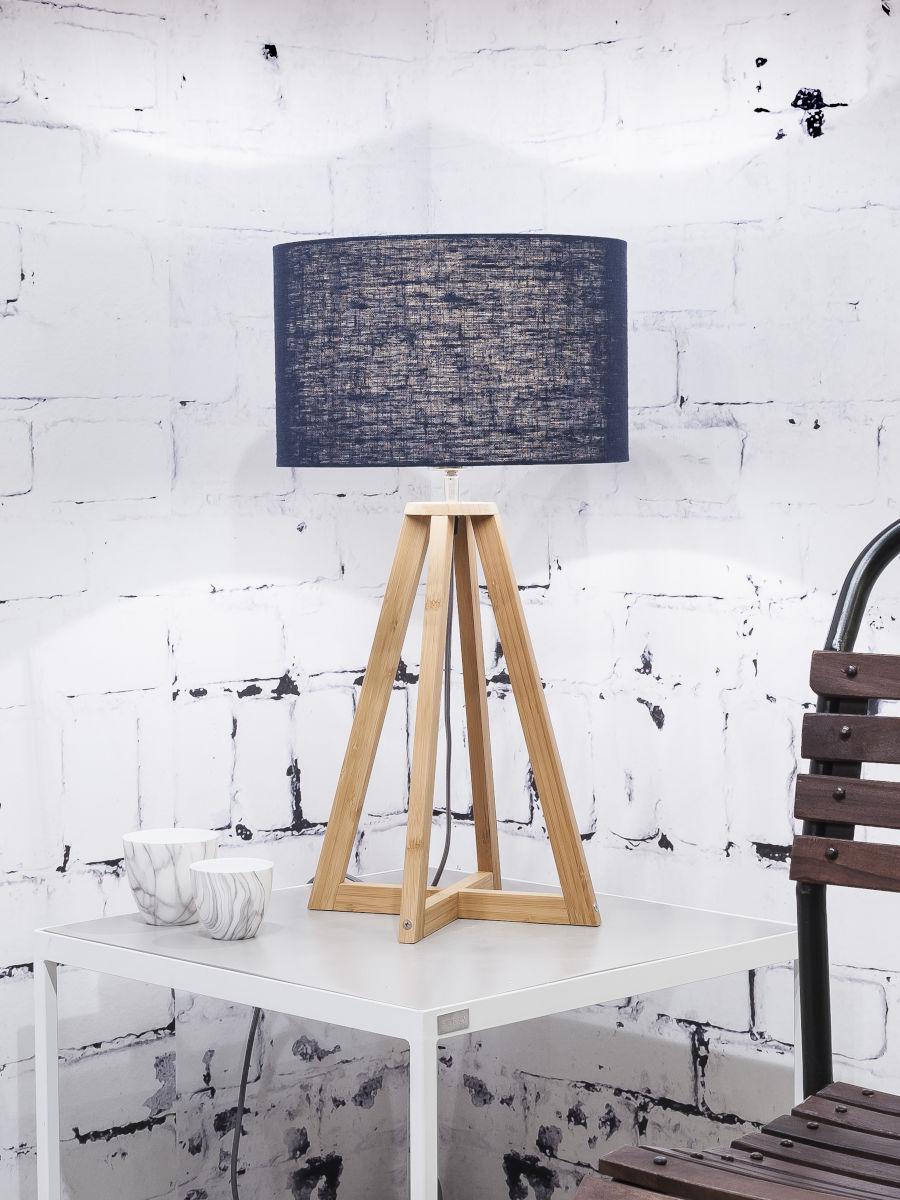 Everest Bamboo Linen Table Lamp - Image 20