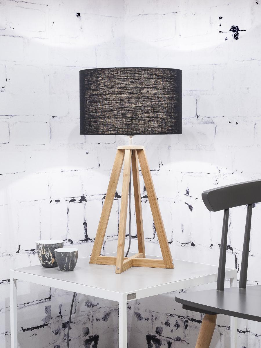 Everest Bamboo Linen Table Lamp - Image 23