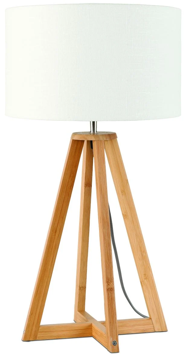 Everest Bamboo Linen Table Lamp - Image 27