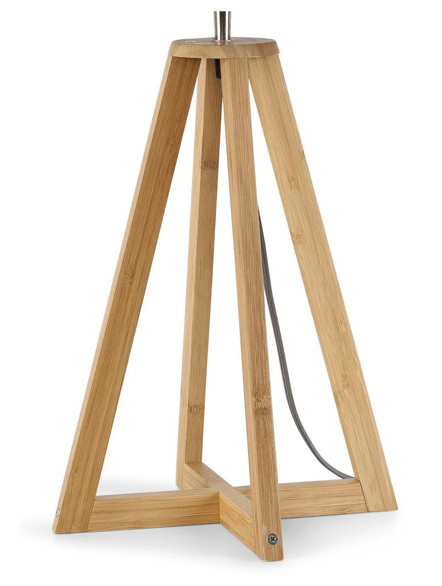 Everest Bamboo Linen Table Lamp - Image 3