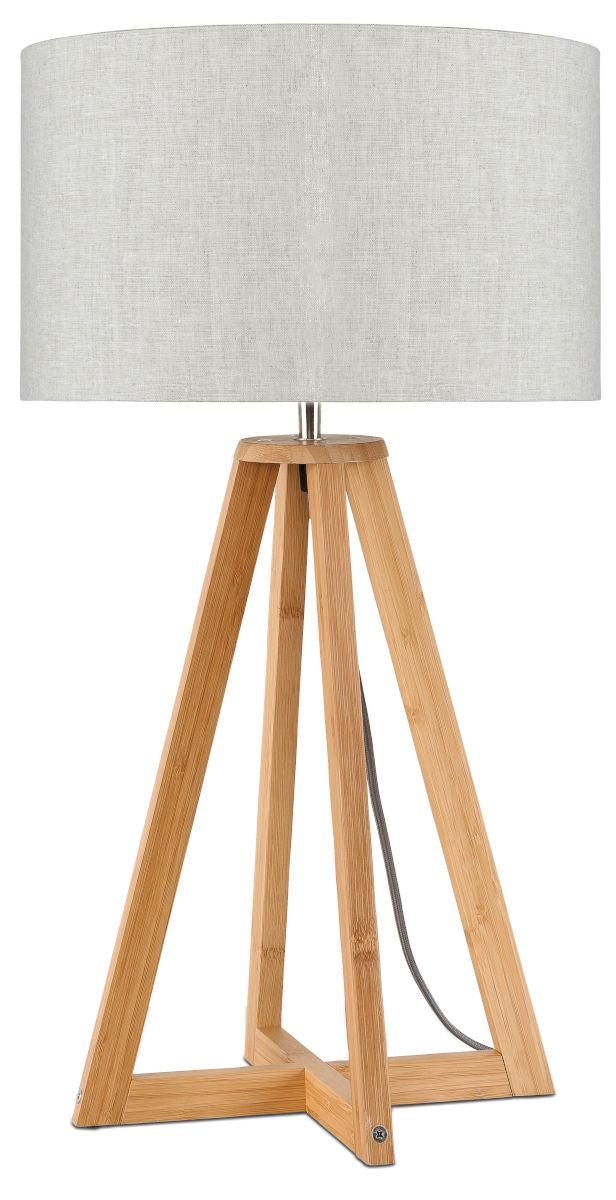 Everest Bamboo Linen Table Lamp - Image 6
