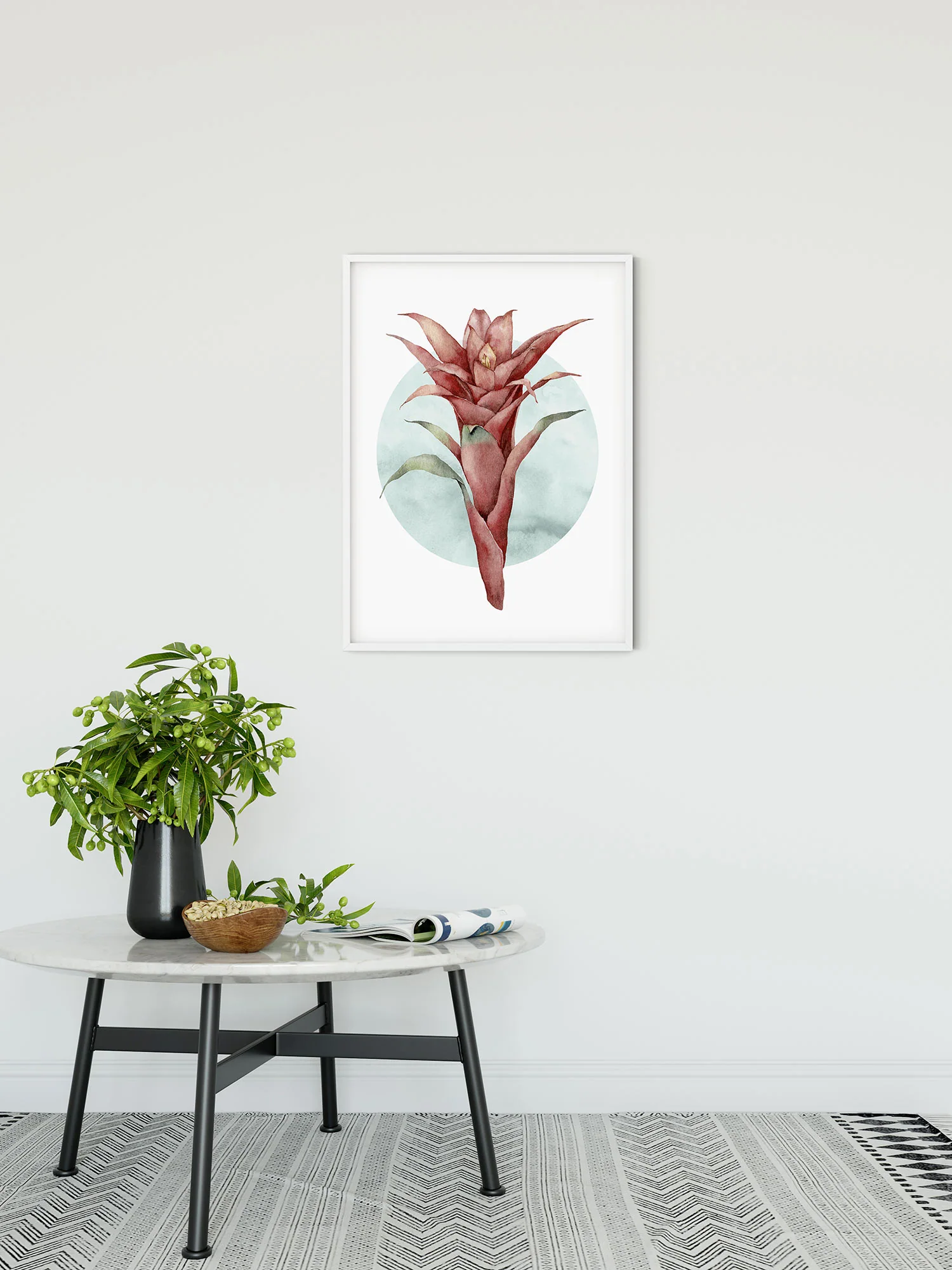 Funky Flower Art Poster - Image 3