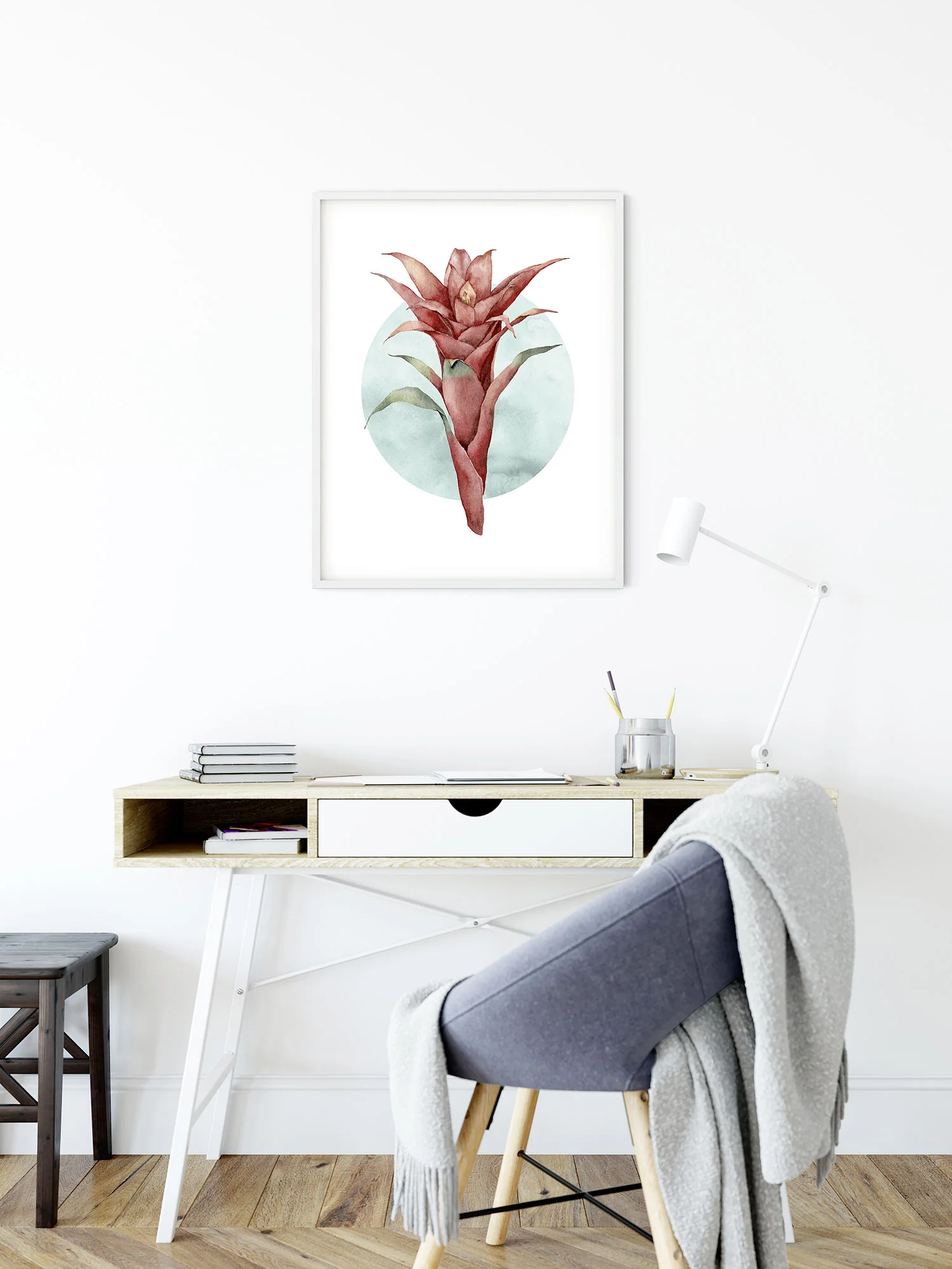 Funky Flower Art Poster - Image 4