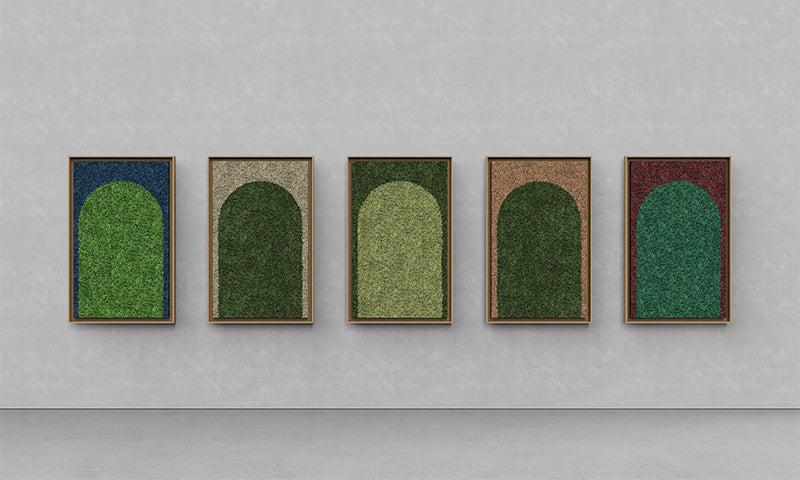 Geometric Framed Moss Wall Art (Series A) - Image 2