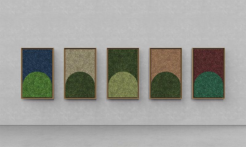 Geometric Framed Moss Wall Art (Series C) - Image 2