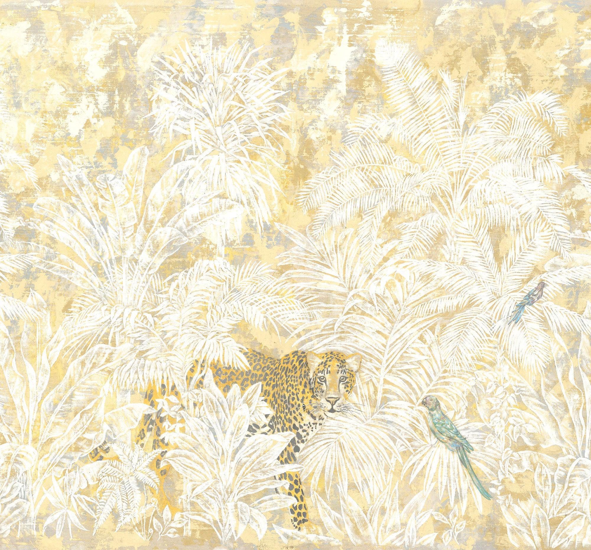 Golden Jungle Mural Wallpaper - Image 2