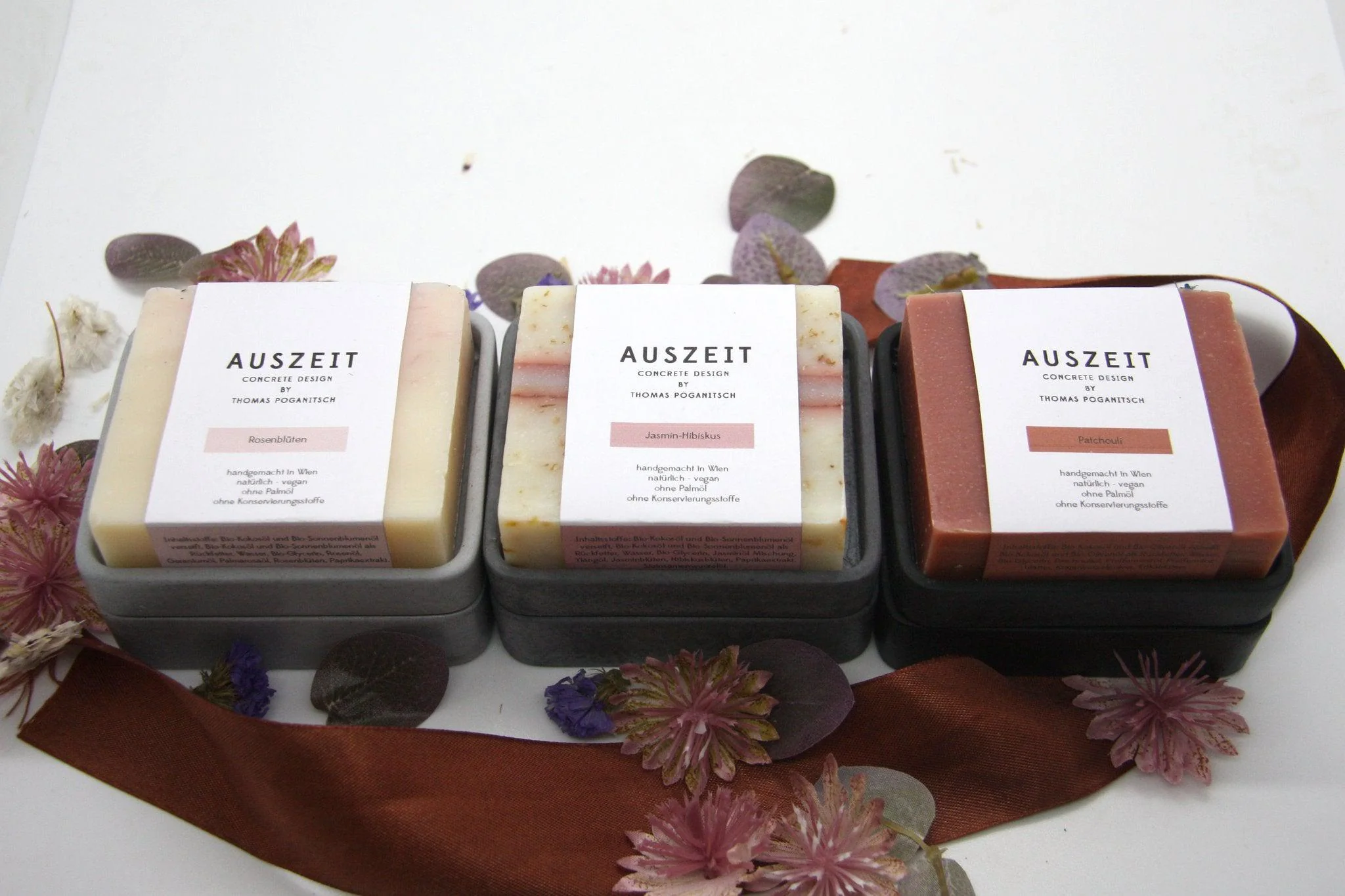 Grey Concrete Soap Stand w/ Vegan Soap - Image 7