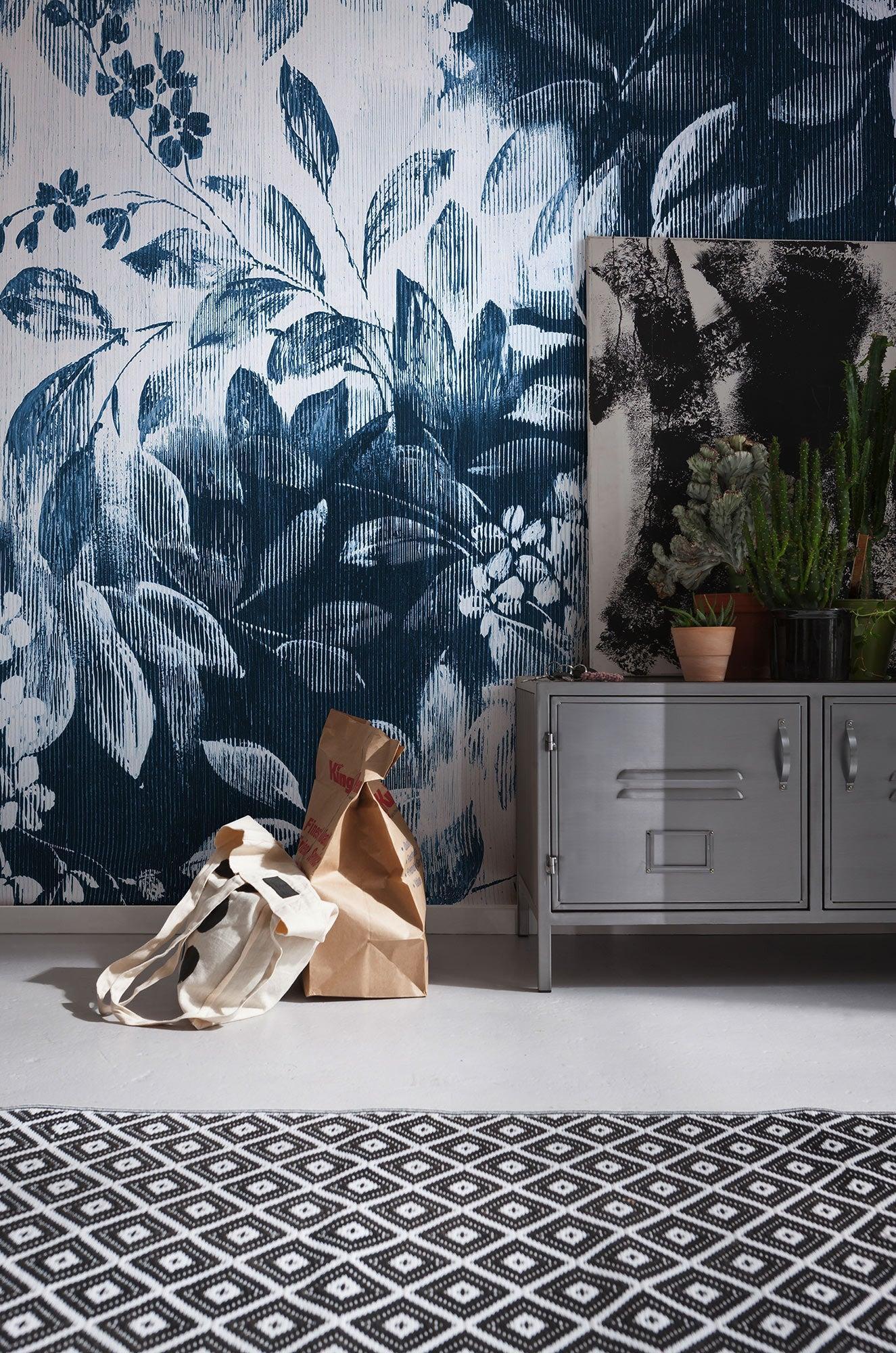 Idyllic Indigo Mural Wallpaper