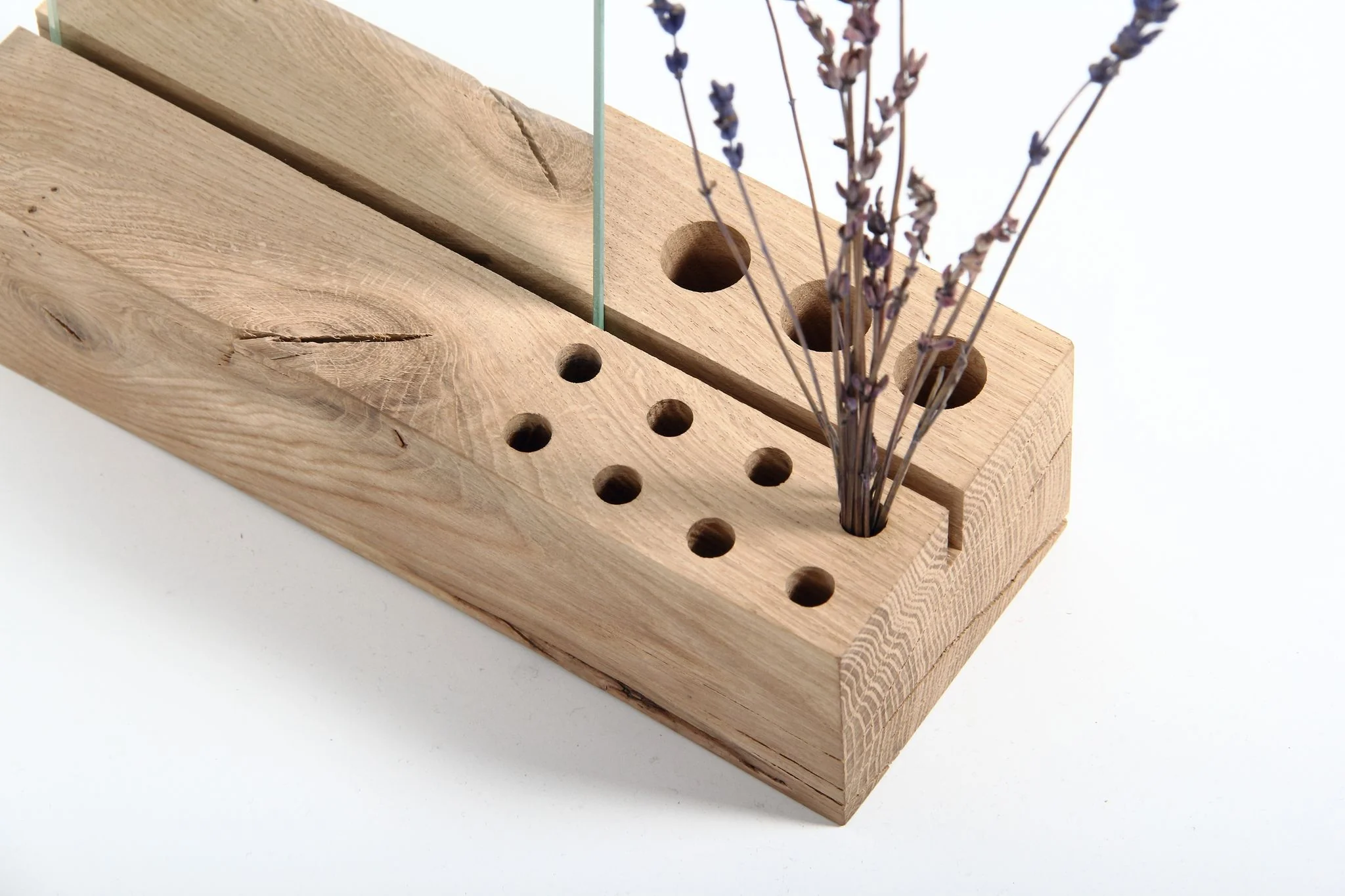 Ieva Mirror with Oak Holder - Image 4